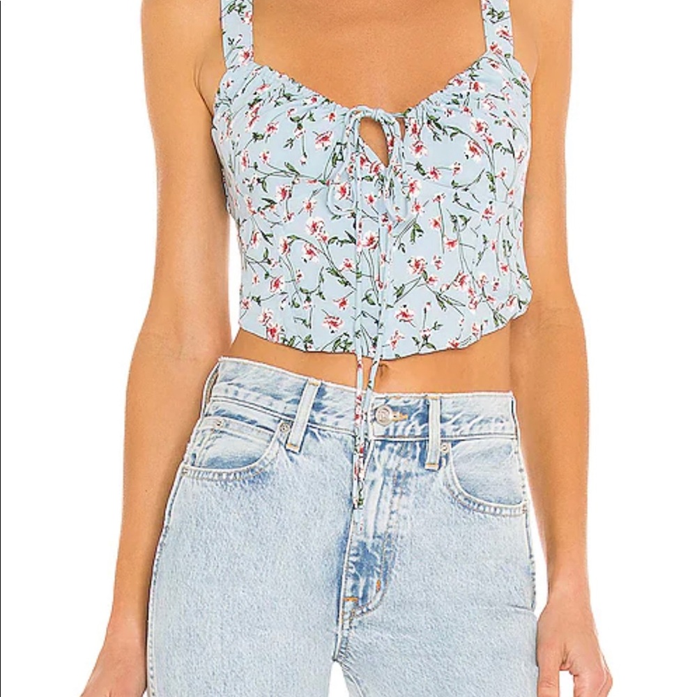 Sky Rose Crop Top